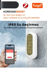 ZR100 Tuya Zigbee Akıllı Yağmur ve Su Kaçağı Sensörü