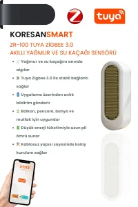 ZR100 Tuya Zigbee Akıllı Yağmur ve Su Kaçağı Sensörü