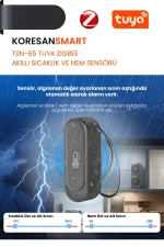 TSN-65 Tuya WiFi ve Zigbee Akıllı Sıcaklık ve Nem Sensörü IP65