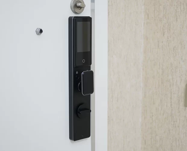 ak2 akıllı çelik kapı kilidi kapı arkası montaj