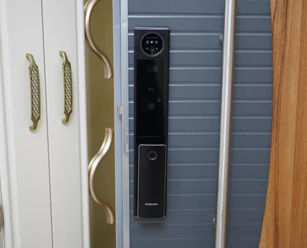 ak2 akıllı çelik kapı kilidi kapı dış ünitesi kapı üzeri montajı