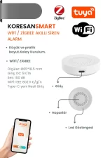 Tuya Wifi/Zigbee Akıllı Siren Alarm