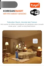 Tuya WiFi PIR hareket sensörü ile hareket algılandığında ışık otomatik yanar