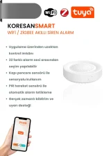 Tuya Wifi Zigbee Akıllı Siren Alarm - Smart Koresan