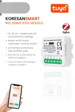 Mini Ikili Zigbee Tuya Role Anahtar Modulu Yandan