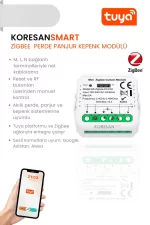 Zigbee Tuya Perde Panjur Kepenk Modulu - alttan