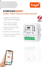 Zigbee Tuya Perde Panjur Kepenk Modulu - yandan
