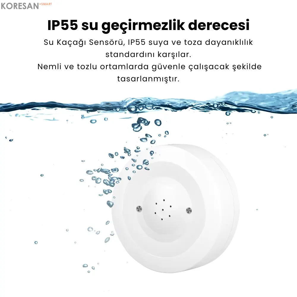 Tuya Sirenli Su Baskını Sensörü Zigbee IP55 su geçirmez akıllı su kaçak alarm sistemi