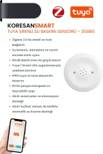 Tuya Sirenli Su Baskını Sensörü Zigbee ana tanıtım görseli