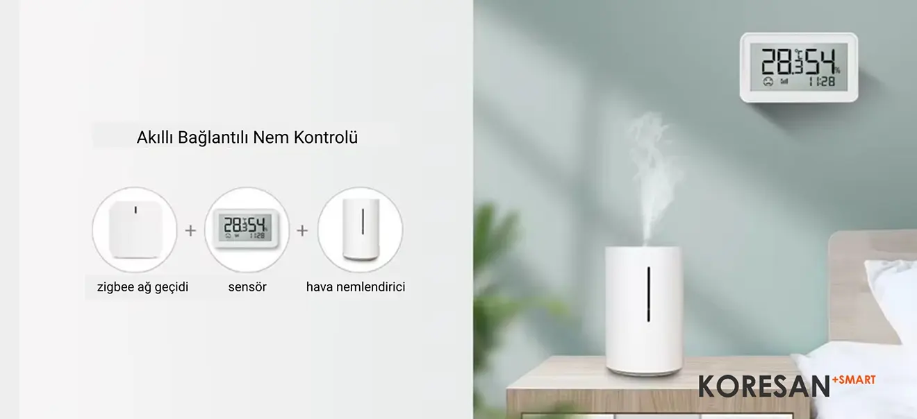 Tuya Zigbee Sıcaklık ve Nem Sensörü