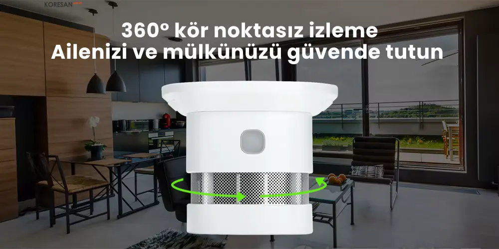 Tuya Zigbee 3.0 Akıllı Duman ve Yangın Alarmı