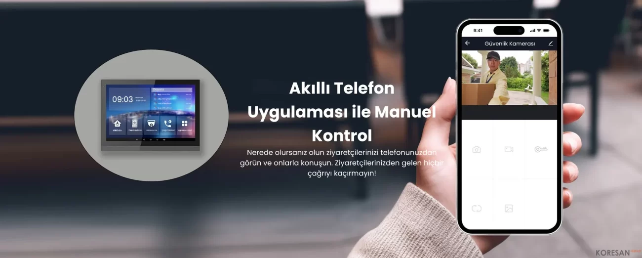 ISZ-3A Tuya Kart Okuyuculu Akıllı Villa İnterkom Diafon Sistemi – Akıllı Telefon Uygulaması ile Kontrol