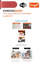 Tuya Akıllı Wifi Ev Kiti Güvenlik Alarm Seti Nasıl Çalışır
