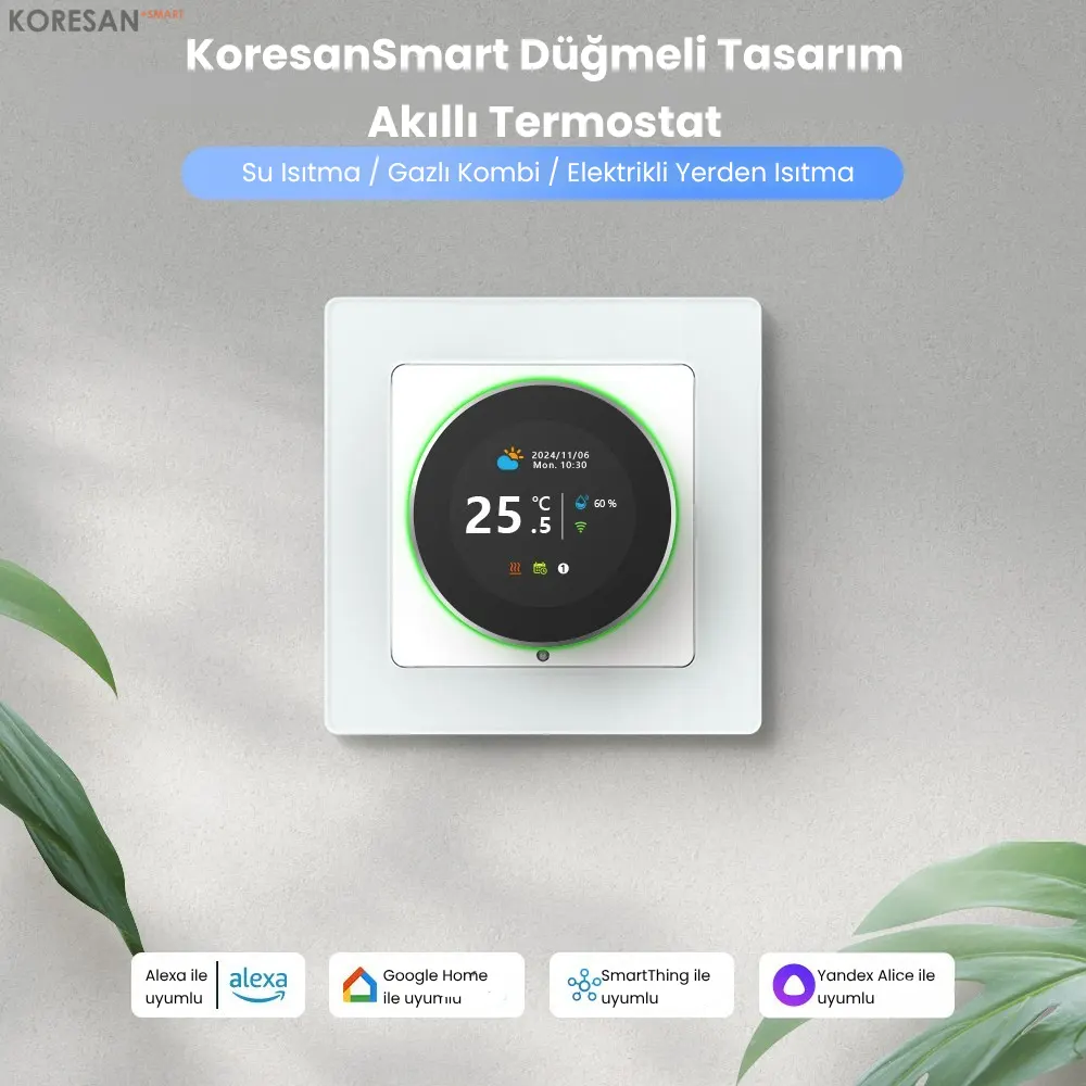 WiFi Knob Akıllı Termostat – Dokunmatik Kombi Kontrolü tanıtım