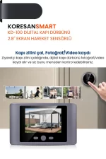 KD-100 Dijital Kapı Dürbünü Fotoğraf ve Video Kaydı