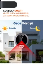 KD-100 Dijital Kapı Dürbünü Gece Görüş Özelliği
