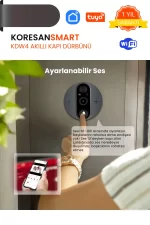 KDW4 Tuya Wifi Akıllı Kapı Dürbünü ayarlanabilir ses