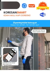 KDW4 Tuya Wifi Akıllı Kapı Dürbünü ziyaretçi ile konuşma