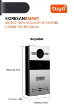KSP600 Tuya Akıllı Kapı İstasyonu – Görüntülü İnterkom