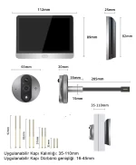 KDW4 Tuya Wifi Akıllı Kapı Dürbünü - Görsel 7