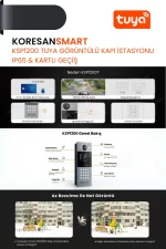 KSP1200 Tuya Görüntülü Kapı İstasyonu