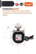 Tuya Akıllı Su Gaz Vanası – WiFi & Zigbee