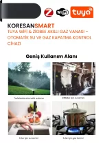 Tuya Akıllı Su Gaz Vanası – WiFi & Zigbee
