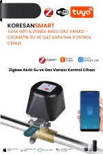Tuya Akıllı Su Gaz Vanası – WiFi & Zigbee
