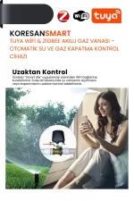 Tuya Akıllı Su Gaz Vanası – WiFi & Zigbee