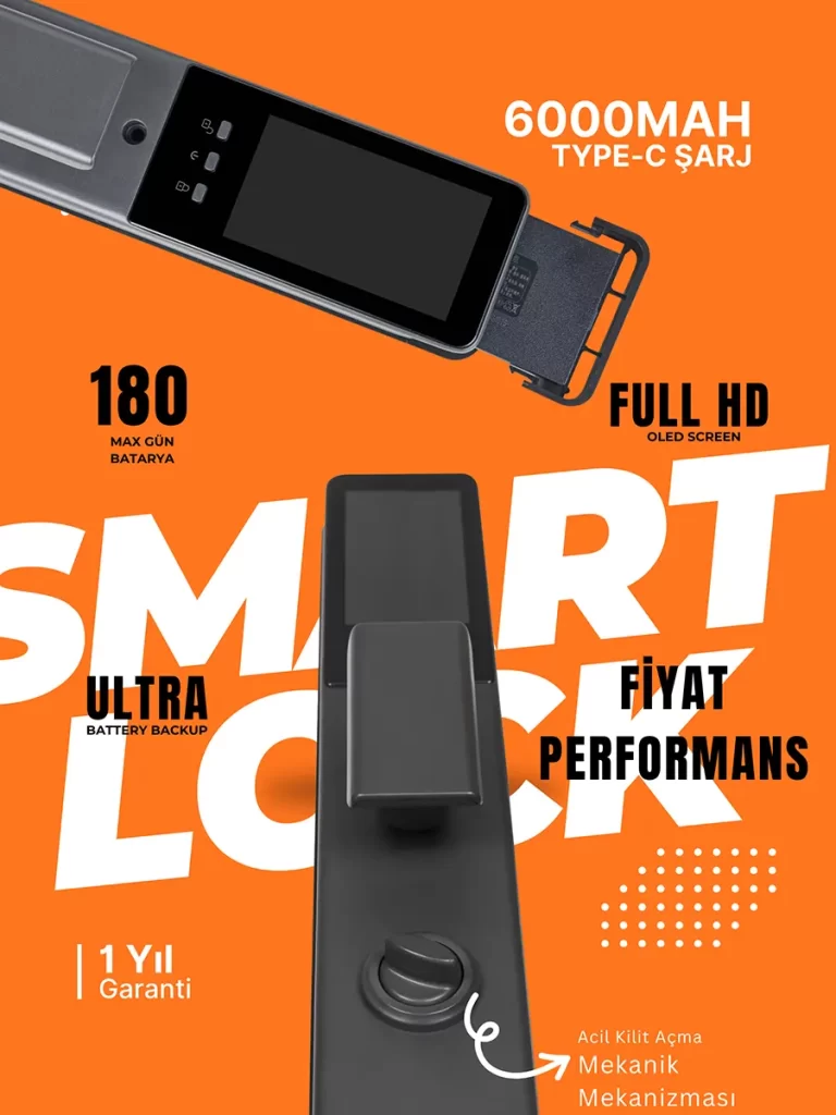 AK3+ Tuya Akıllı Kapı Kilidi Özellikleri