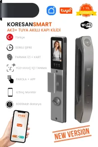 ak3+ tuya wifi akıllı çelik kapı kilidi