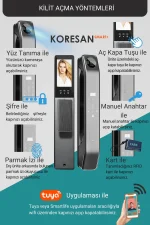 ak3+ tuya wifi akıllı çelik kapı kilidi