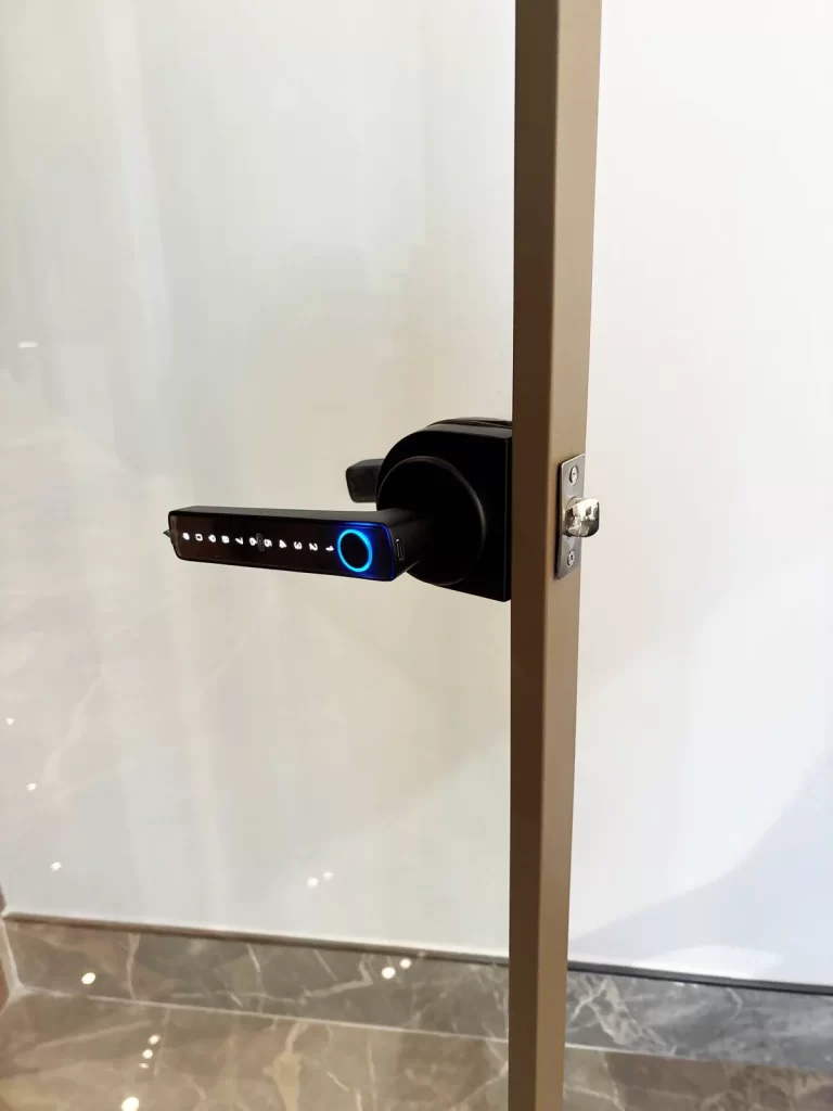 KL1 Parmak izi, Şifreli ve Tuya Uygulamalı Ofis ve Ahşap Kapılar için Akıllı Kapı Kilidi