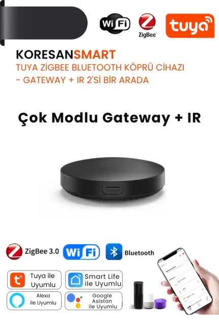 Tuya Zigbee Gateway Hub + IR 2'si bir Arada