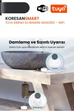 Tuya Sirenli Su Baskını Sensörü WiFi