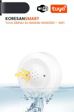 Tuya Sirenli Su Baskını Sensörü WiFi