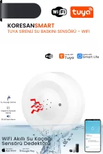 Tuya Sirenli Su Baskını Sensörü WiFi