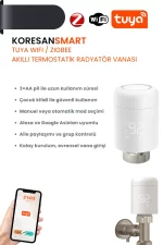 Tuya WiFi / Zigbee Akıllı Termostatik Radyatör Vanası