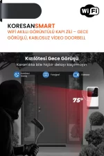 WiFi Akıllı Görüntülü Kapı Zili