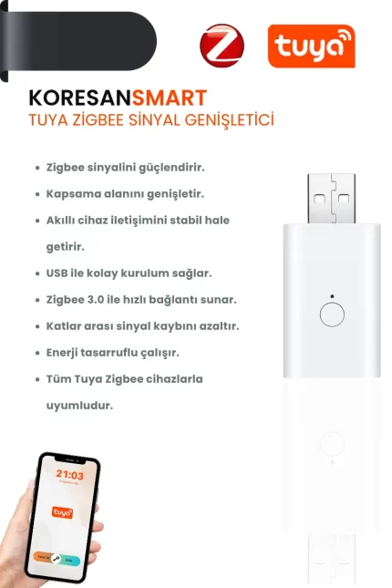 Tuya Zigbee Sinyal Genişletici