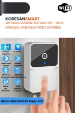 Tuya WiFi Akıllı Görüntülü Kapı Zili – Gece Görüşlü, Kablosuz - Görsel 9