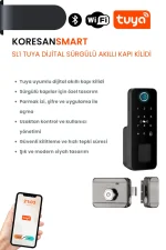 SL1 Tuya Dijital Sürgülü Akıllı Kapı Kilidi - Smart Koresan