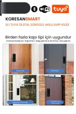 SL1 Tuya Dijital Sürgülü Akıllı Kapı Kilidi - Smart Koresan