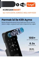 SL2 Tuya Dijital Sürgülü Akıllı Kapı Kilidi - Smart Koresan