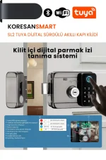 SL2 Tuya Dijital Sürgülü Akıllı Kapı Kilidi - Smart Koresan
