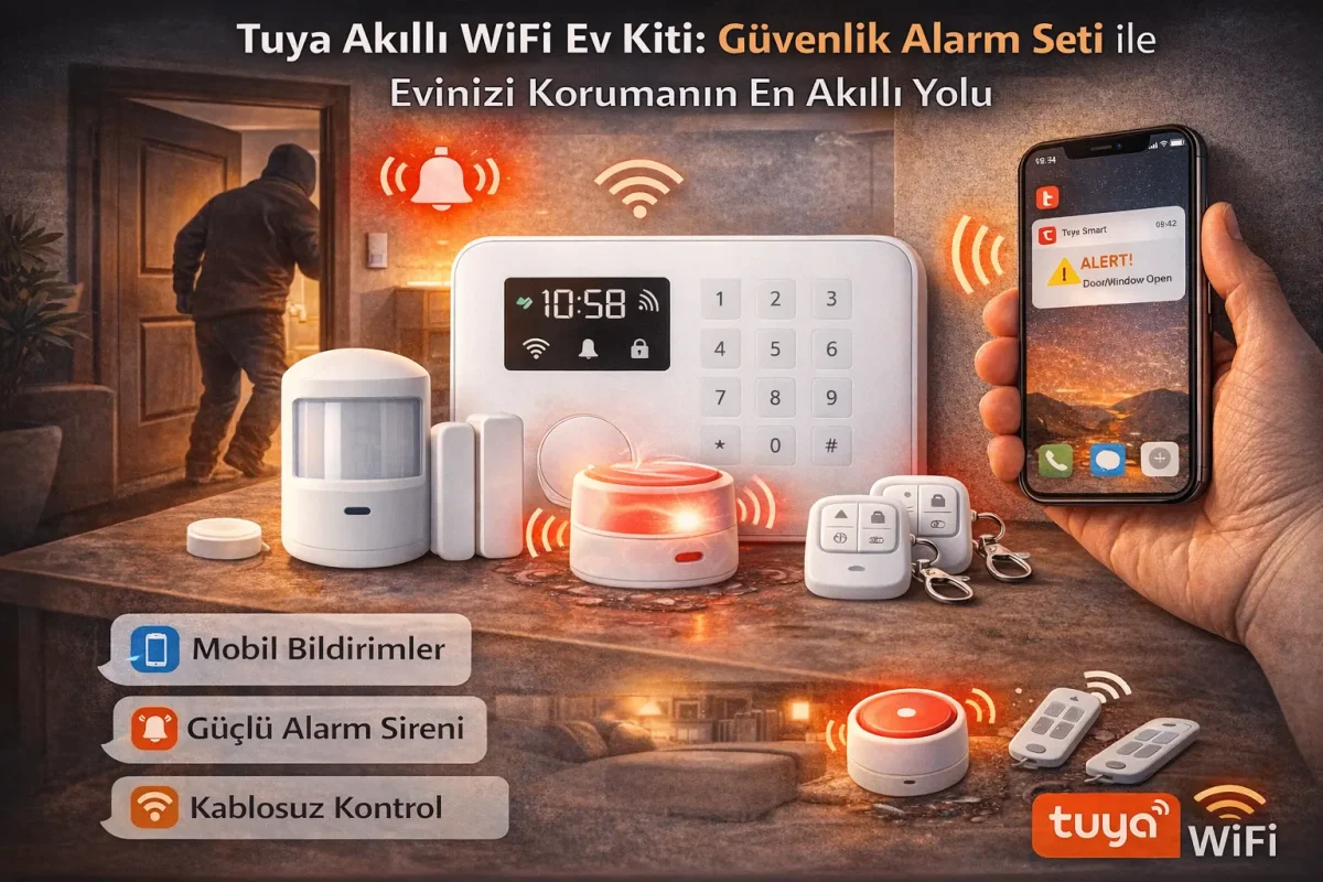 Tuya Akıllı WiFi Ev Kiti: Güvenlik Alarm Seti ile Evinizi Korumanın En Akıllı Yolu - Smart Koresan