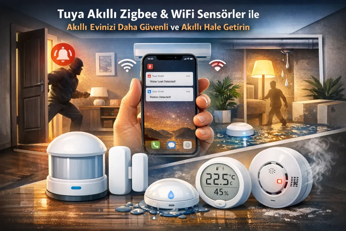 Tuya Akıllı Zigbee & WiFi Sensörler ile Akıllı Evinizi Daha Güvenli ve Akıllı Hale Getirin - Smart Koresan