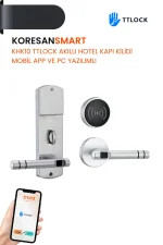 KHK10 TTlock Akıllı Hotel Kapı Kilidi - Mobil App ve PC yazılımlı - Smart Koresan