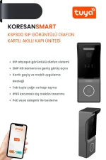 KSP300 SIP Görüntülü Diafon – Kartlı Akıllı Kapı Ünitesi - Smart Koresan